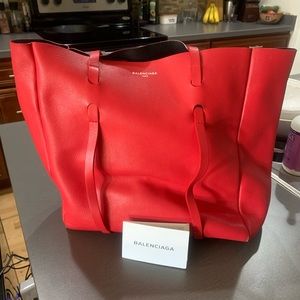 Red hot!  Gently used Balenciaga purse.
